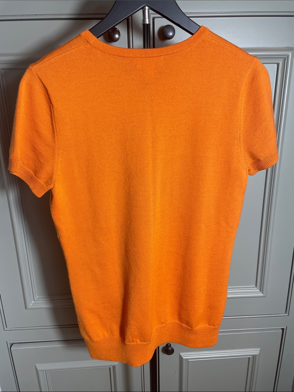 Lilly Pulitzer Lion Door Knocker Sweater Top Orange Resort Chic Coastal Prep - Picture 3 of 4